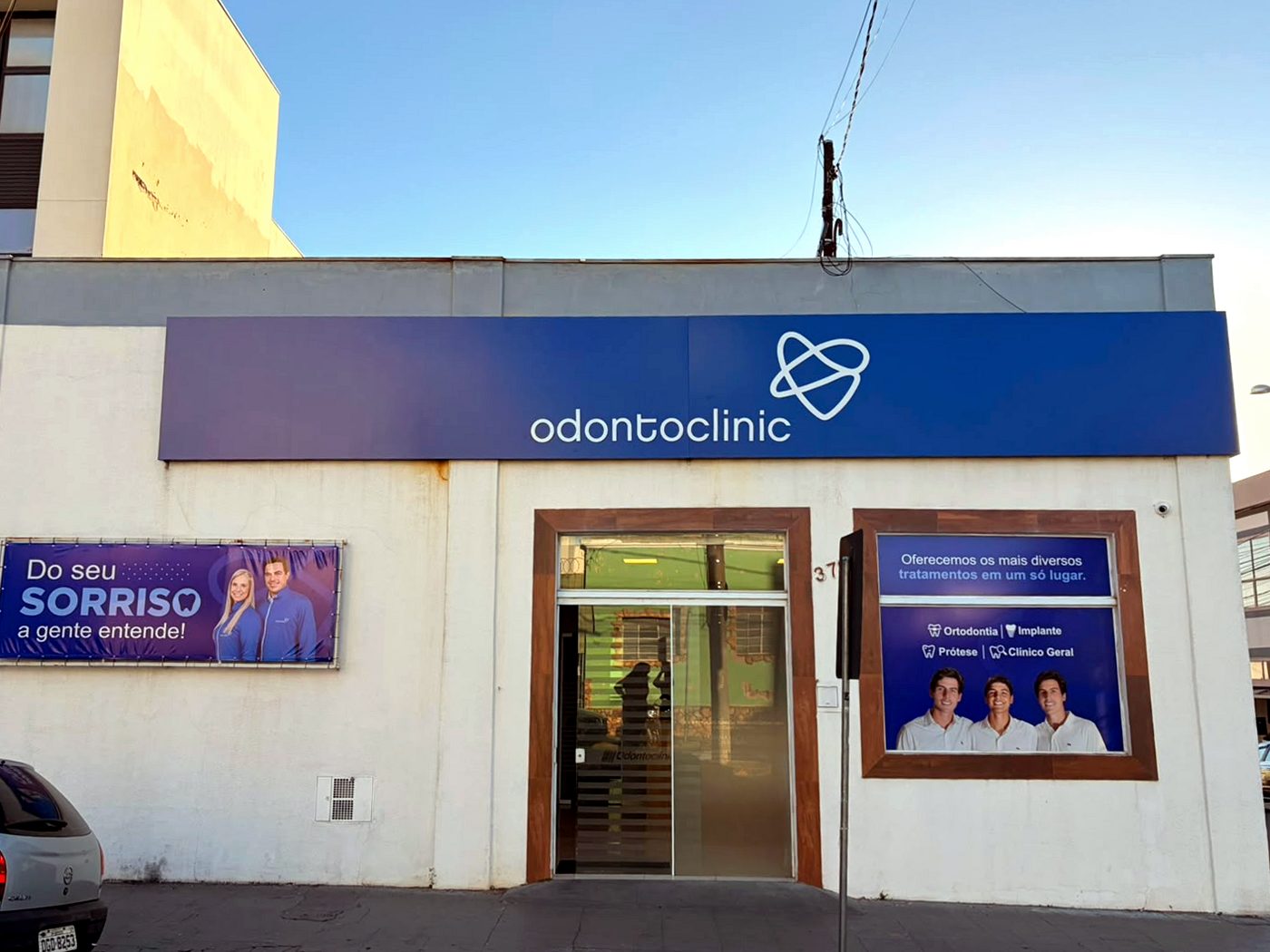 Fachada da Odontoclinic Botucatu, na Av. Dom Lúcio, 378 – Centro